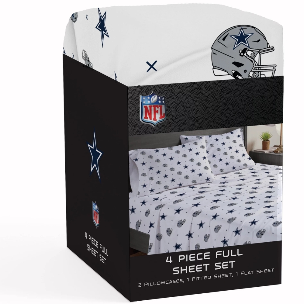 Queen Size Dallas Cowboys Sheets Set